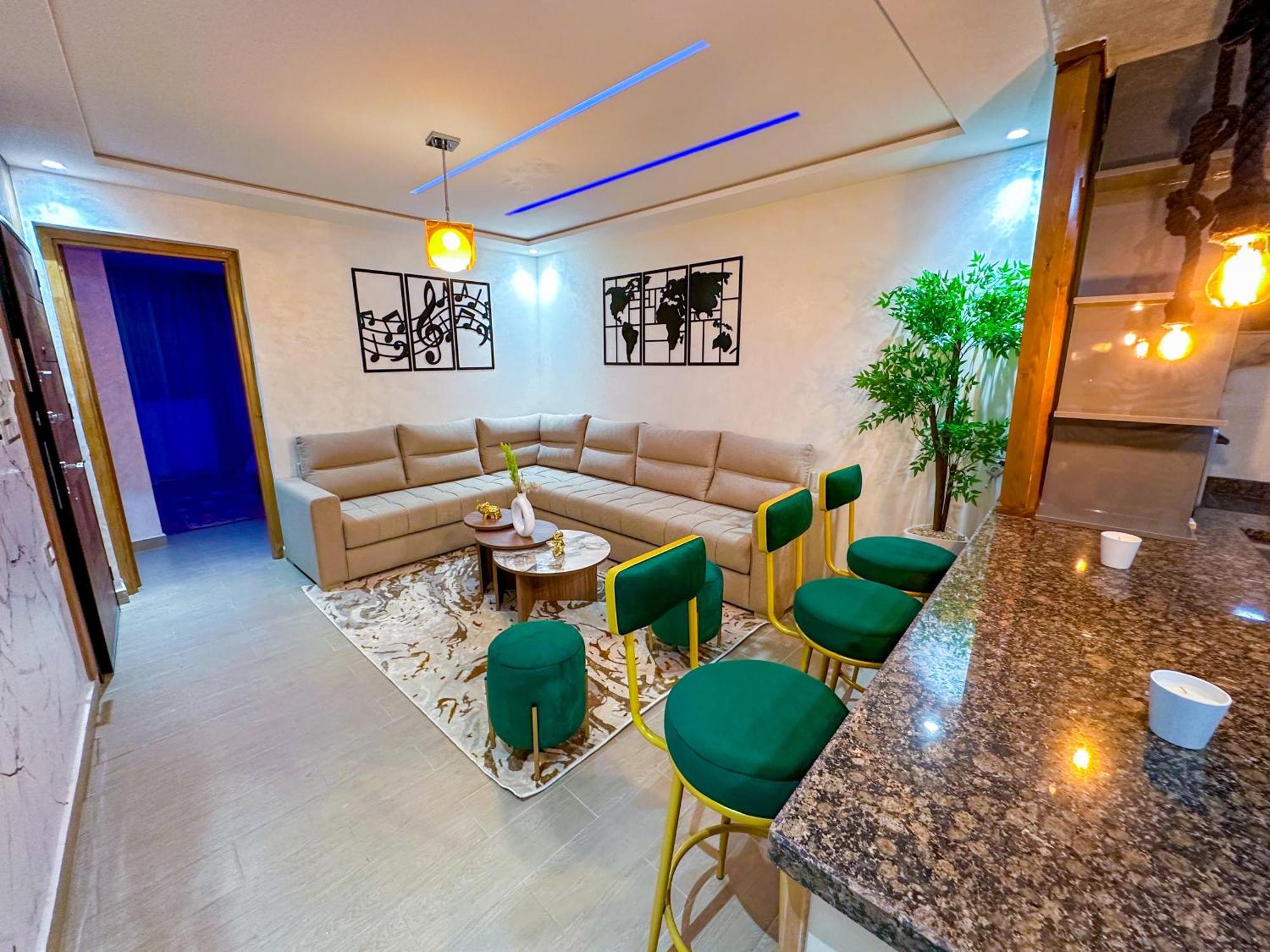 Veluxa - Luxury Holiday Homes - Centric Flat Tánger Habitación foto